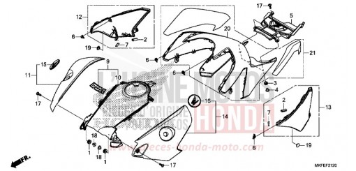 COUVERCLE CBR1000RAK de 2019